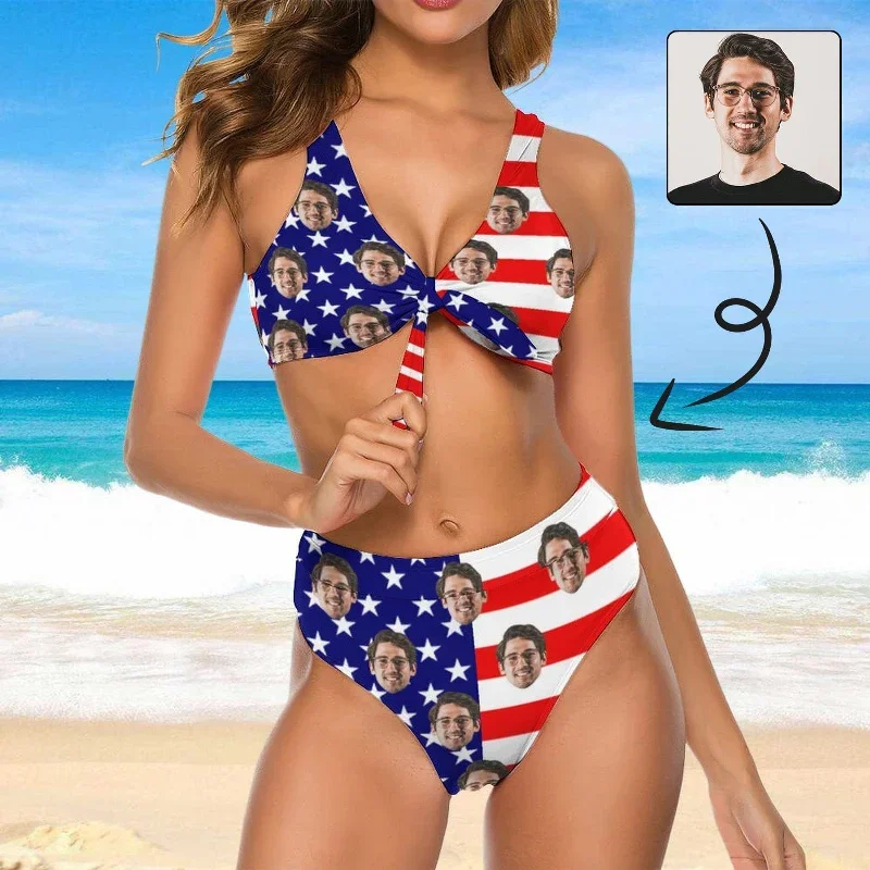 couple-matching-swimwear-american-flag-bathingsuit-independence-day-custom-husband-face-american-flag-swimsuit-personalized-bikini-swim-trunks-celebrate-holiday-party