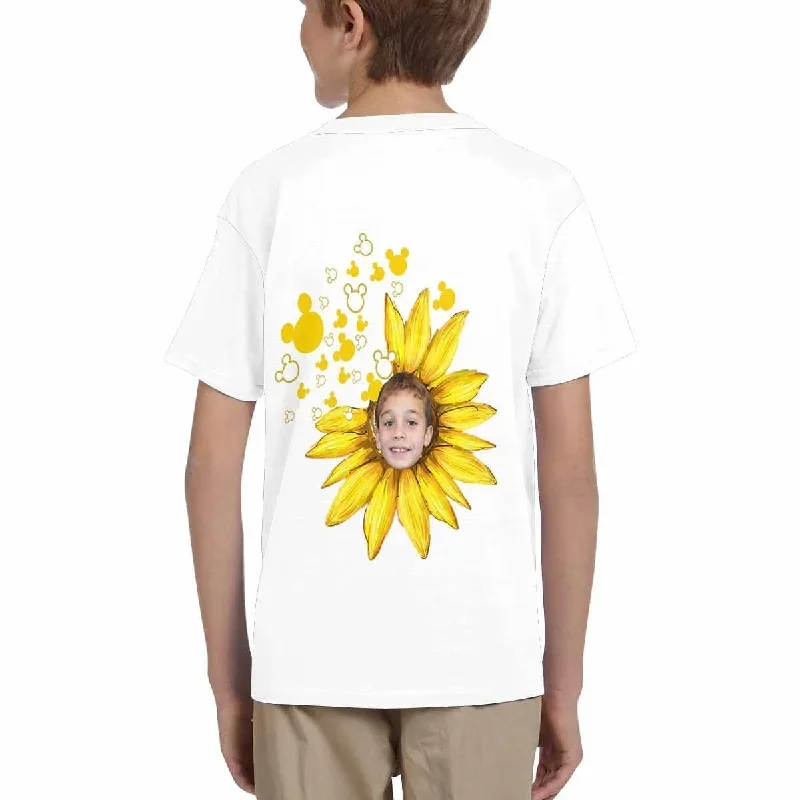 custom-face-sunflower-kids-all-over-print-t-shirt