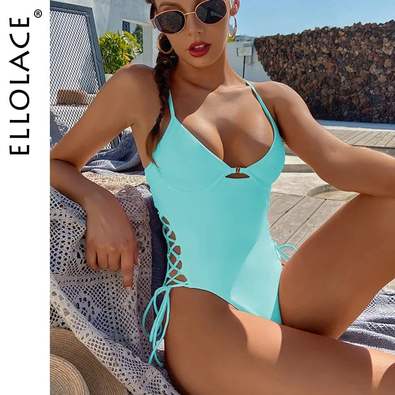 Swimwear Women Bandage Swimsuit One Piece Bodysuit Women Backless Bikini Bodycon Bathing Women Monokini Beachwear