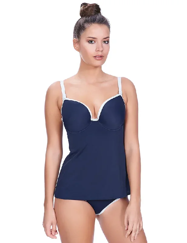 Freya AS3858 In The Navy Marine Underwire Molded Tankini Swim Top