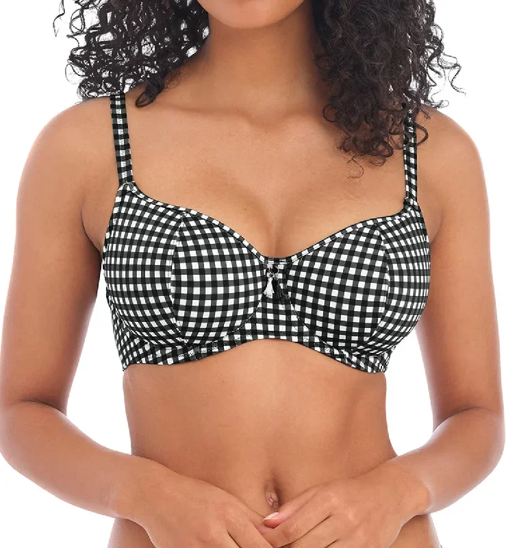 Freya Check In Sweetheart Padded Underwire Bikini Top (201903)- Monochrome