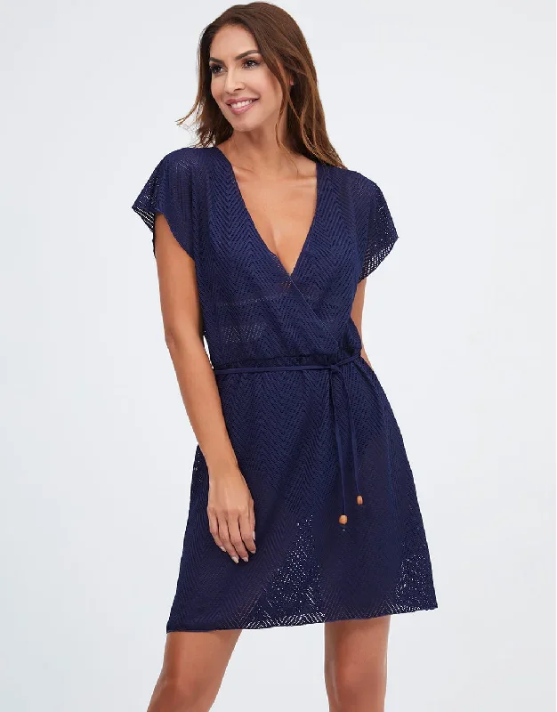 Isola Beach Dress - Navy