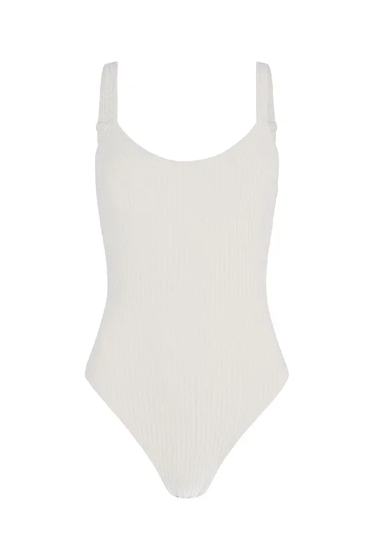 Cord Towelling One Piece - Ivory