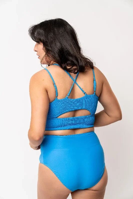 Leisure Reversible Bottom | Blue Check