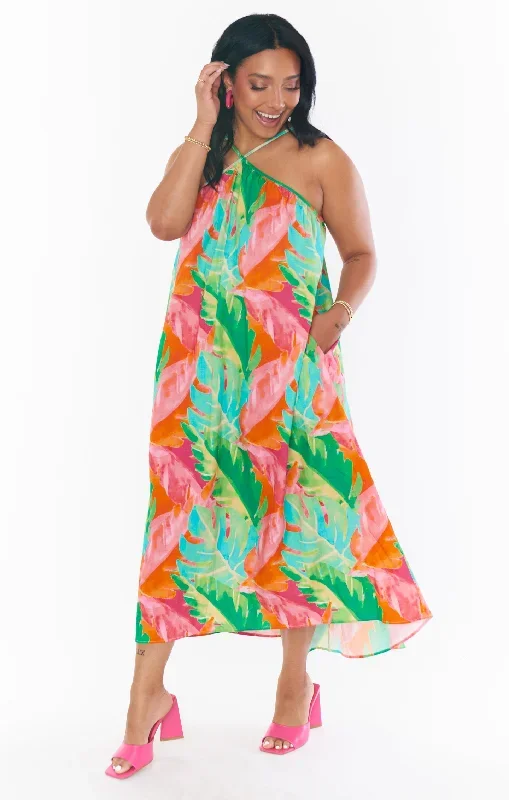 Lexington Midi Dress ~ Tropics Palm