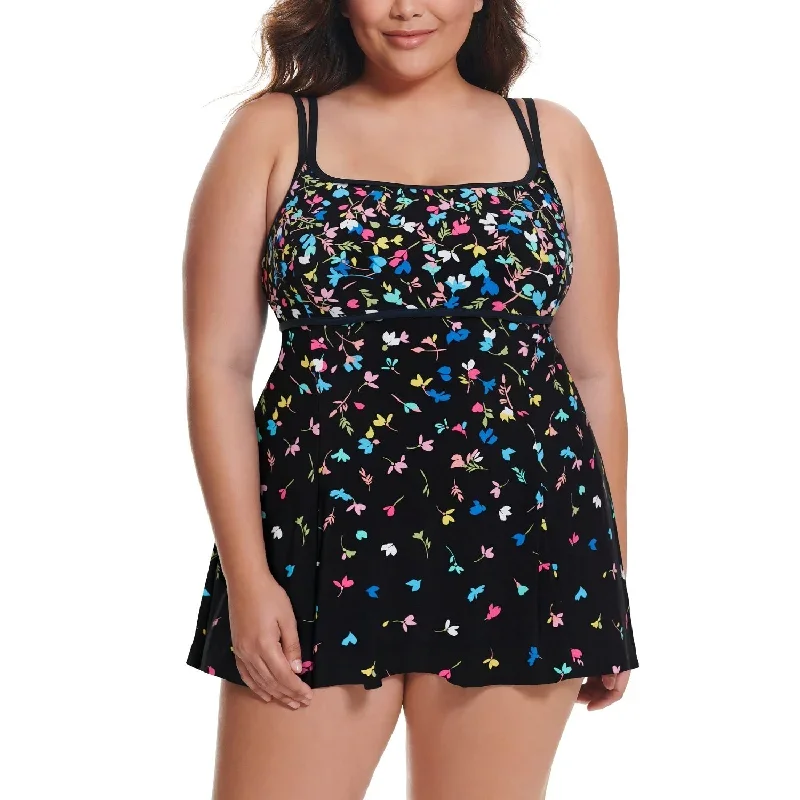 DEAL OF THE WEEK - Longitude Swimwear Plus Size Swimdress - Floral