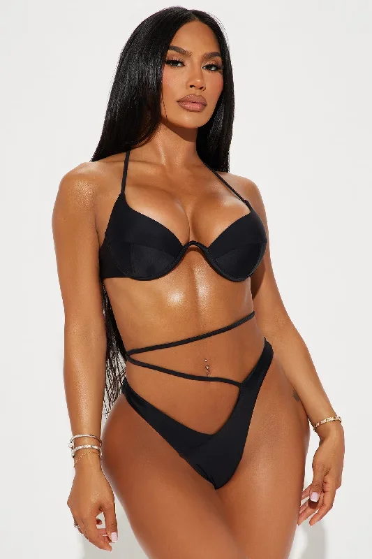 Maliyah Underwire 2 Piece Bikini - Black