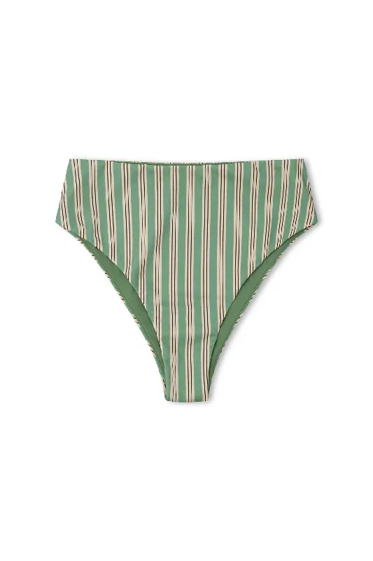 Myrtle Pinstripe Waisted Full Brief