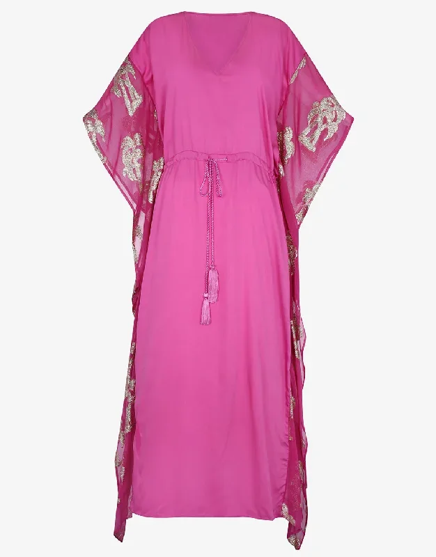 Palm Tree Kaftan - Pink