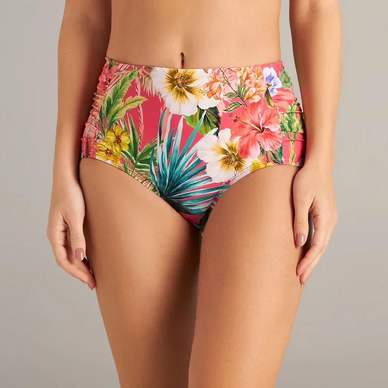 PALMS & TROPICS SIDE SHIRRED COMFORT CORE BOTTOM