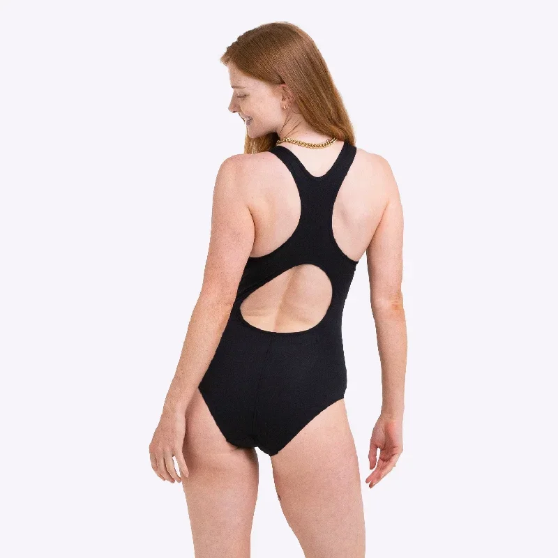 WUKA Period Racerback Swimsuit - Black