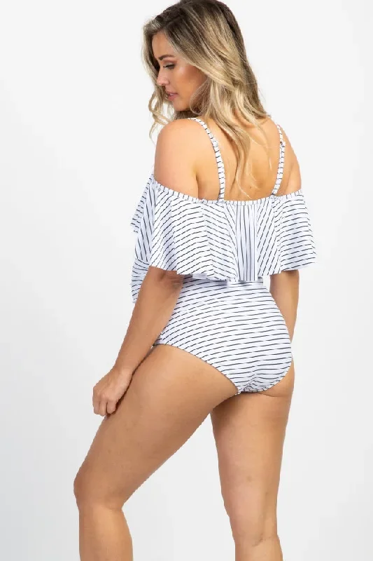 pinkblush-white-striped-ruffle-trim-ruched-one-piece-maternity-swimsuit