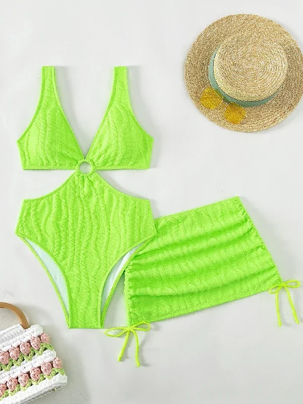 plain-ring-linked-one-piece-swimsuit-with-beach-skirt