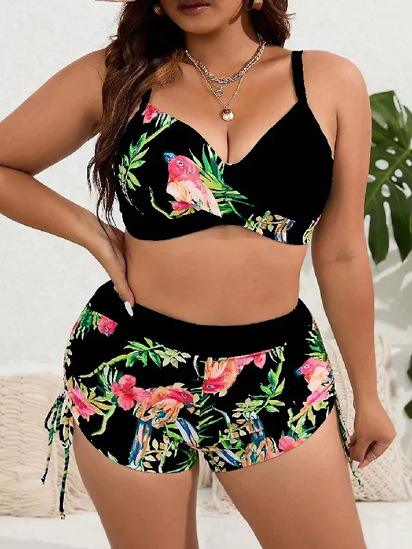 plus-size-tropical-print-two-piece-bikini