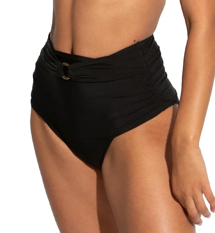 Pour Moi Samoa High Waist Control Swim Brief (20915)- Black