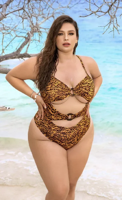 Remote Access- Plus Size Swimwear