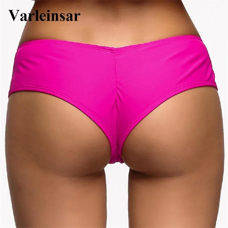 S - 3XL V shape sexy female swimwear women Bather swim brief