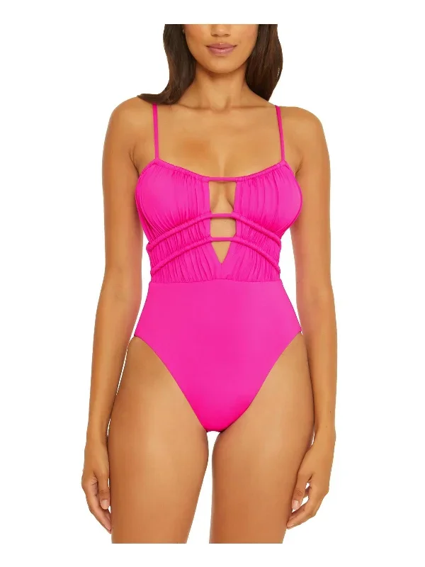 Santorini 1PC Womens Solid Nylon One-Piece Swimsuit