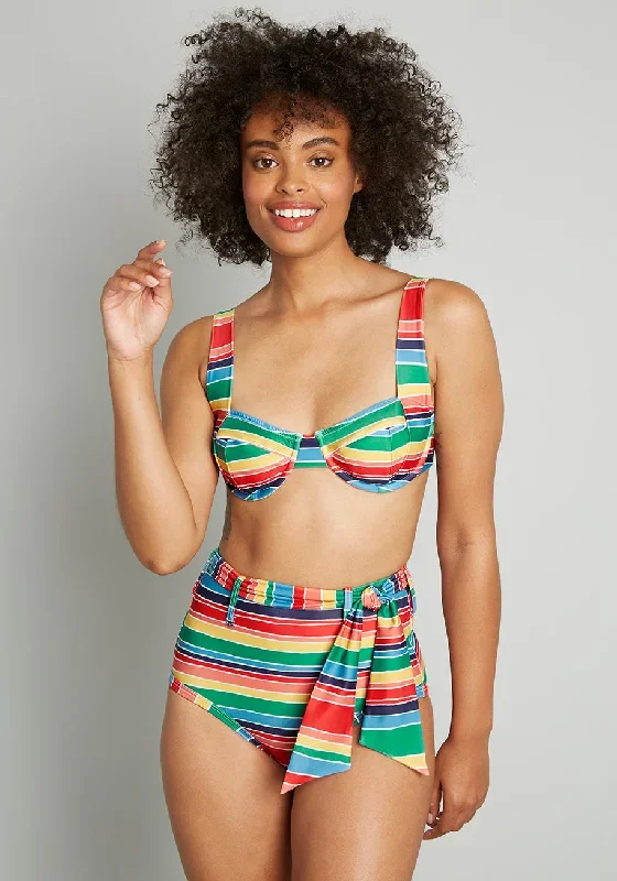 The Greta High-Waisted Bikini Bottom