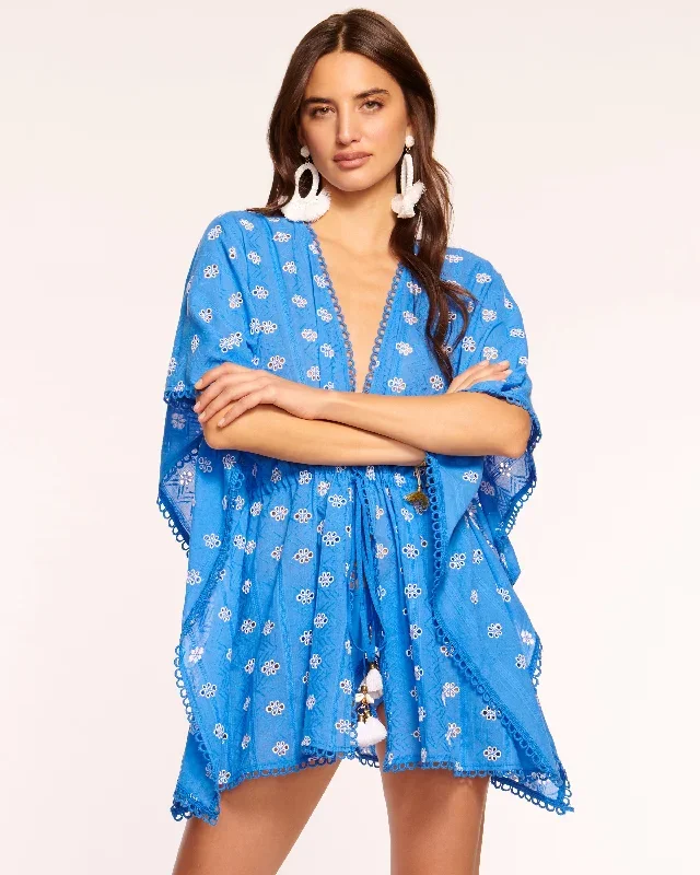 Zelma Eyelet Coverup Mini Dress